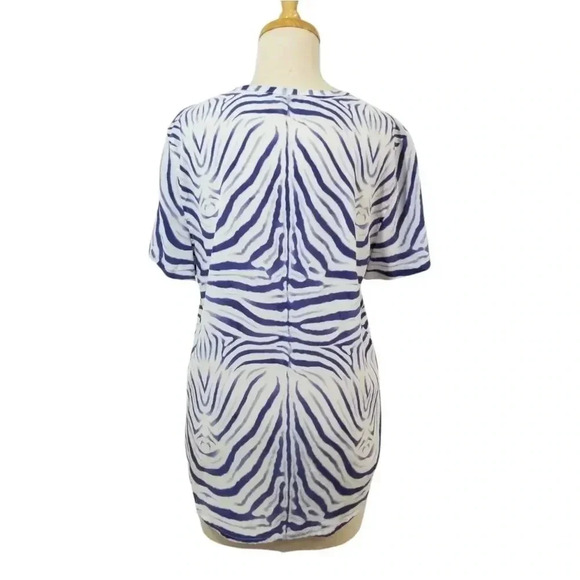 {Equipment}  Riley Endangered Tee in Bright White Zebra Print Silk Blouse - Picture 5 of 13